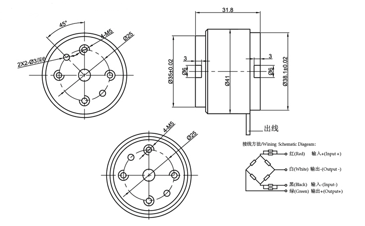 NJL-205尺寸圖 NJL-205尺寸圖
