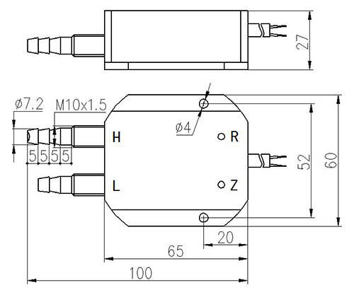 PTL802尺寸圖 PTL802尺寸圖
